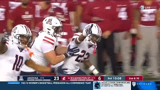 Arizona DESTROYS 19 Washington State  2023 College Football [upl. by Kcod]