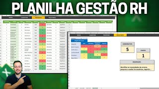 Planilha de RH com Dashboard no Excel  Gestão de Processos Seletivos  Baixar Grátis [upl. by Yelah]