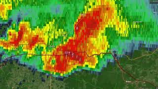 Nashville and Cookeville TN Supercell Radar Loop 332020 [upl. by Olethea366]