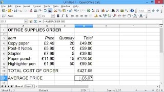 Spreadsheets 1 Introduction [upl. by Weigle]