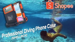 The Best Waterproof Diving Case for Smart Phone from SHOPEE  UNBOXING [upl. by Drawd]