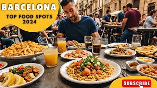 The BEST Food Spots In Barcelona  Multi subtitles  swag travel travelworld foodlover [upl. by Fahy267]