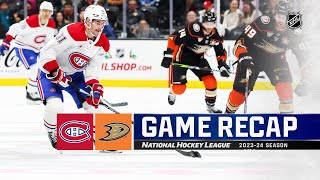 Canadiens  Ducks 1122  NHL Highlights 2023 [upl. by Yrehcaz450]