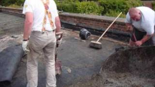 Old felt flat roof being replaced with a new EPDM Rubber roof [upl. by Albarran416]