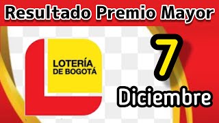 Resultado LOTERIA DE BOGOTA Jueves 7 de Diciembre de 2023 [upl. by Enetsirk]