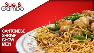 Cantonese Shrimp Chow Mein Recipe [upl. by Stoffel]