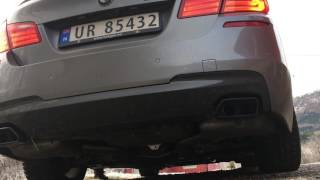 BMW 550i N63 F10 quick safe and free exhaust mod DIY for better sound [upl. by Gneh]