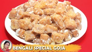 বাড়িতেই সহজে তৈরী ছোট ছোট গজা  Bengali Goja Recipe  Bengali Sweet  Kolkata Style Goja [upl. by Conway]