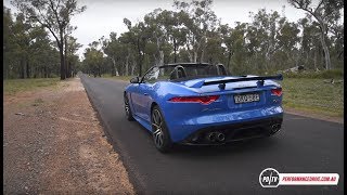 2017 Jaguar FType SVR 0100kmh amp engine sound [upl. by Lienahs]