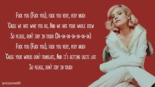 Fck you very muchlilly allen Lyrics [upl. by Balthazar355]