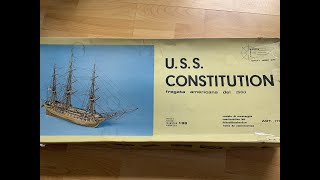 USS Constitution Mantua Model Old Kit [upl. by Zeni]