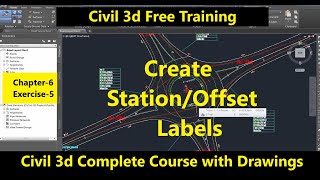 How To Create Station Offset labels In AutoCAD Civil 3d  Civil 3D Add Station and Offset Labels [upl. by Lam]