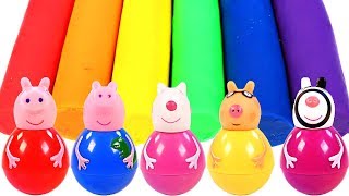 Mejores Videos Para Niños Aprendiendo Colores  Peppa Pig Weebles Play Doh Learning Colors [upl. by Anivlek]