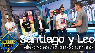 Leo Harlem y Santiago Segura protagonizan un teléfono escacharrado rumano  El Hormiguero [upl. by Dnomaid]