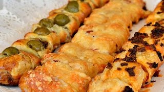 Hojaldres salados rellenos 3 Recetas Fáciles y Rápidas [upl. by Tessy475]