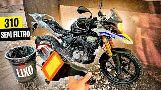 TIREI O FILTRO DA BMW GS 310  RAINHA DAS MELODIA 🔥 [upl. by Aleakcim]