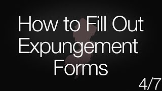 How to Fill Out Expungement Forms 47  Subtítulos disponibles en español [upl. by Annaitsirhc]