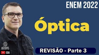 REVISÃO de ÓPTICA ENEM  TEORIA  EXERCÍCIOS  Professor Boaro  Parte 3 [upl. by Aerdnael]