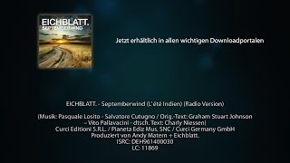 EICHBLATT  Septemberwind L été Indien Radio Version [upl. by Madonna33]