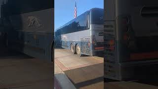 Greyhound bus arriving at susiunfaifield Amtrak station [upl. by Akkim364]