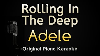 Rolling in The Deep  Adele Karaoke Songs With Lyrics  Original Key [upl. by Batchelor]