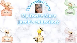 My Entire Marc Jacobs Collection Marc Jacobs Daisy Perfumes Fragrance Collection 2021 [upl. by Notlek542]