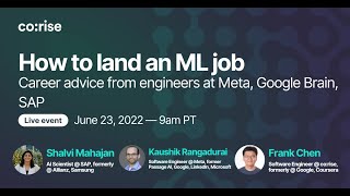 How to land an ML job Advice from Meta Google Brain SAP [upl. by Eberly508]