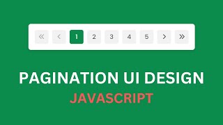 JavaScript Pagination Tutorial 3 Pagination Buttons UI Design using Html amp CSS [upl. by Hollah]