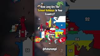 How Long Are The School Holidays In Your Country geography map europe mapping mapper holiday [upl. by Erasme]