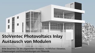 StoVentec Photovoltaics Inlay  Austausch von Modulen [upl. by Yancy]