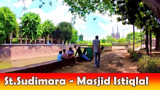 Trip ke Masjid Istiqlal Jakarta dari Stasiun Sudimara Tangerang Selatan Naik KRLGojek [upl. by Nishom785]