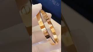 18k jewelry regular model cartier love bracelet [upl. by Ozzie55]