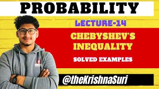 Chebyshevs Inequality  Solved examples  Probability tks krishnasuri btech engineeringmaths [upl. by Kirre]