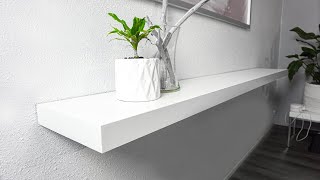 How To Install Floating Shelves  Easy DIY IKEA Floating Shelves Install [upl. by Aem]