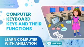 Basics of Computers  Computer Keyboard Keys and their Functions  Explained  Animation [upl. by Solrak]