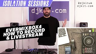 How to record amp live stream DJ sets  EvermixBox4  iOS  Android HACKS TheRatcave [upl. by Safko]