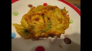 How to make Onion bhajis air fryer deep fat fryer method  spray lightly with oil for air fryer [upl. by Sylvanus]