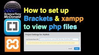 Set up Brackets to work with xamppvm and php [upl. by Fineberg]