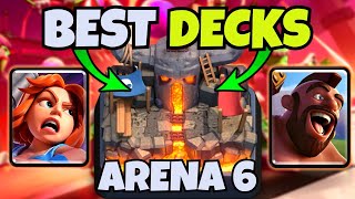 NEW 1 BEST DECK FOR ARENA 6 IN CLASH ROYALE 2024 [upl. by Yanrahs]