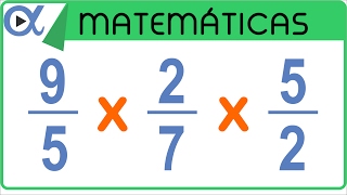 ✖️ MULTIPLICACIÓN de 3 FRACCIONES 👉 con Diferente Denominador [upl. by Heigho]