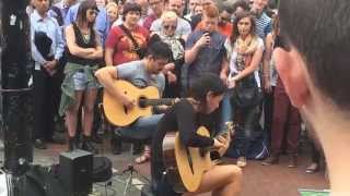 Rodrigo y Gabriela busking on Grafton Street Dublin Ireland [upl. by Kingston]