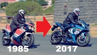 Suzuki GSXR History 1985  2017  Evolution of a SuperBike [upl. by Dulcia]