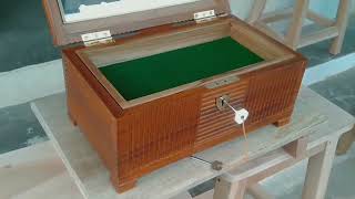 Teak wood cash and jewellery box [upl. by Poyssick]