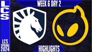 TL vs DIG Highlights  LCS Spring 2024 Week 6 Day 2  Team Liquid vs Dignitas [upl. by Ainalem]