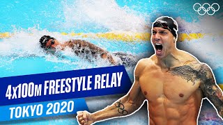 Mens 4x100m Freestyle Relay Final  Tokyo 2020 [upl. by Hoagland582]