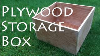 How to make a Plywood Storage Box [upl. by Retrop]