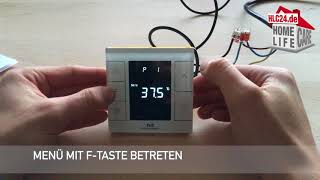 Fußbodenheizung Thermostat Z Wave MCOHome MH 7 Temperatursensor einstellen Thermostat zeigt quoteeequot [upl. by Rehctelf591]