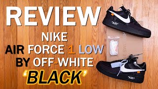 The 10 Nike Air Force 1 Low by OffWhite Black Review and On Feet [upl. by Grizel]