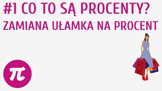 Co to są procenty  Zamiana ułamka na procent 1  Procenty [upl. by Gredel]