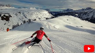 SKI CARVING IN ITALY [upl. by Suidaht]